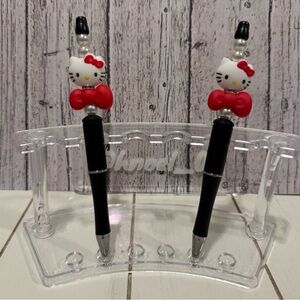 Hello Kitty Set of Two Handcrafted Pens Stationery
